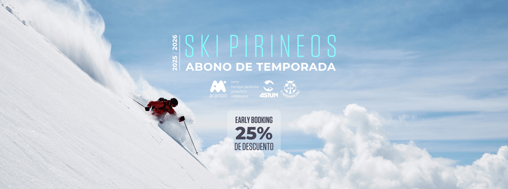 Astún en verano: Cabecera Landing page de venta Mailing